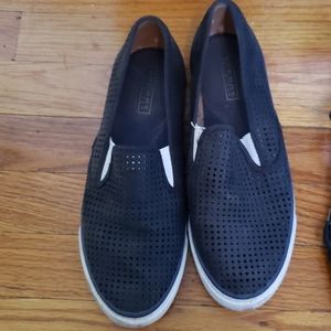 Sperry topside perforated leather slip on sneakers